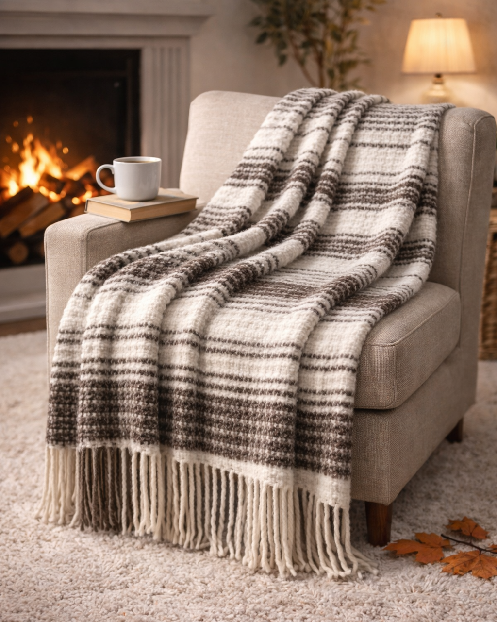 Cozy Life Luxury Throw Blanket – Soft Plaid TV Blanket