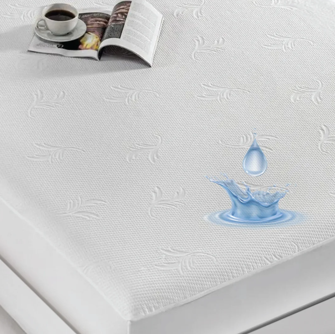 Waterproof Mattress Protector Fitted Mattress Cover Ultra Soft Silent PU Base Single & Double Size