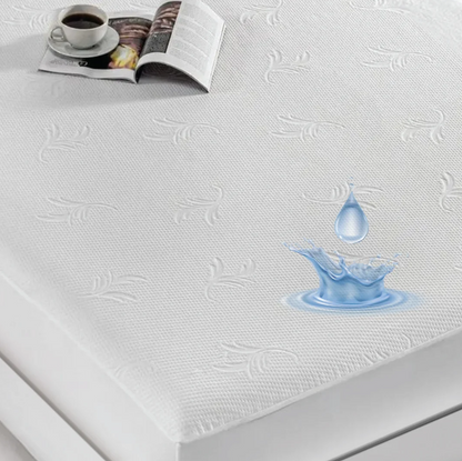 Waterproof Mattress Protector Fitted Mattress Cover Ultra Soft Silent PU Base Single & Double Size