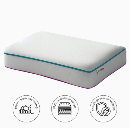 Orthopedic Memory Foam Pillow Visco Neck Support Anti-Allergic Sleeping Pillow