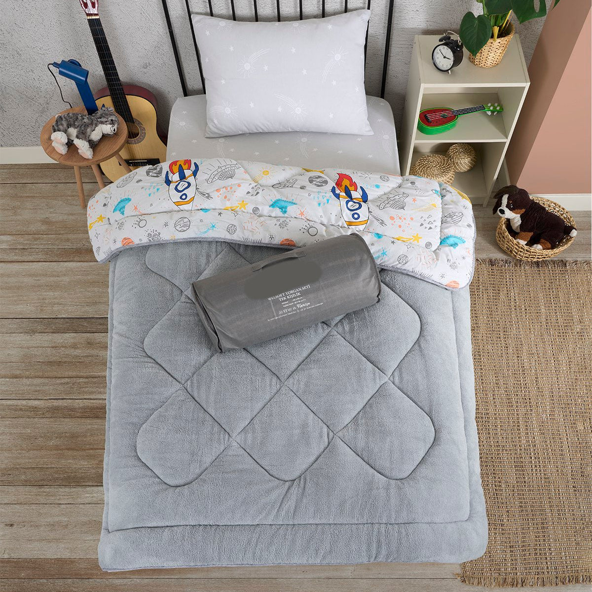 Kids Comforter Set – Soft Quilt with Pillow Cover