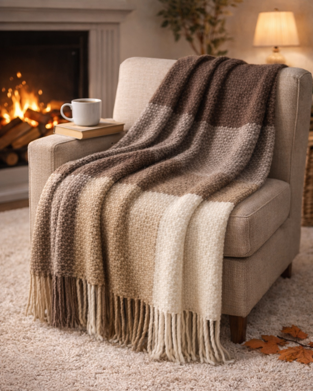 Cozy Life Luxury Throw Blanket – Soft Plaid TV Blanket
