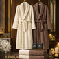 8 Piece Family Bathrobe & Towel Spa Set 100% Cotton
